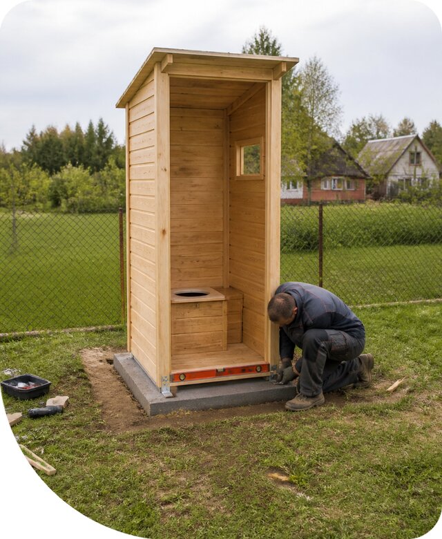 Профессиональная установка дачного туалета в Сосновоборске под ключ